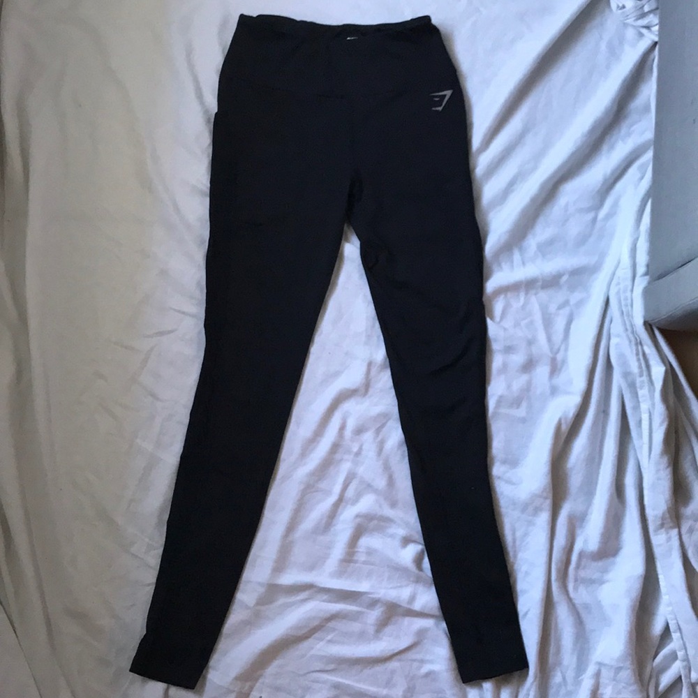 Gymshark black mesh panel leggings